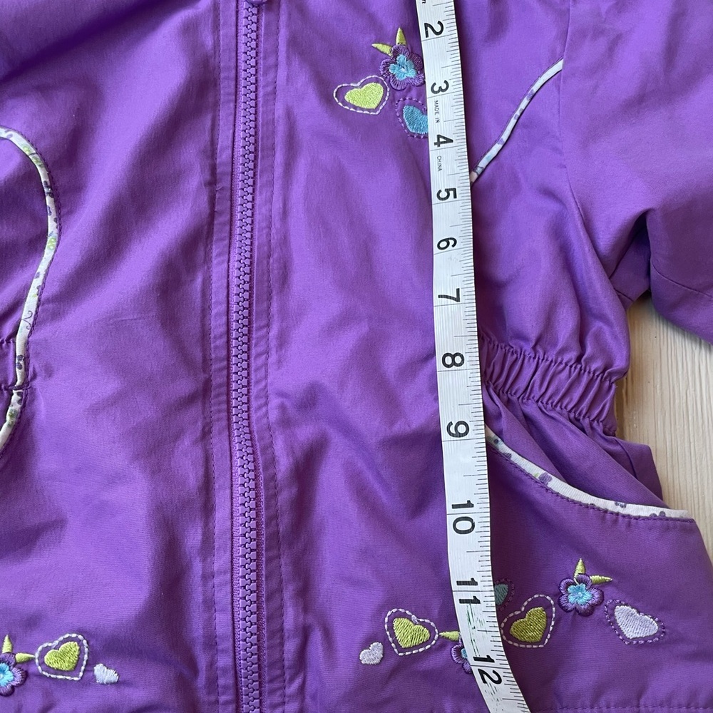 Okie Dokie Purple Light Jacket Girls Size 24 Months - Picture 6 of 10